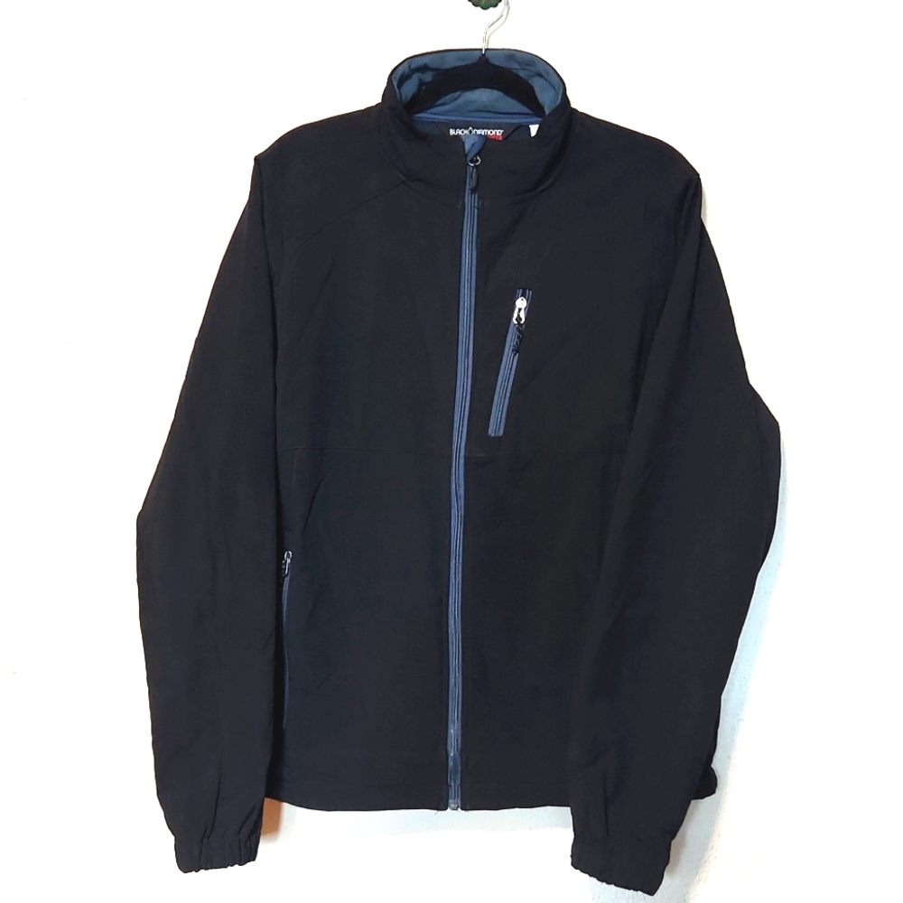 Black Diamond Double Diamond Men's Soft Shell Black Zip-Up Jacket Size Medium - Picture 3 of 14